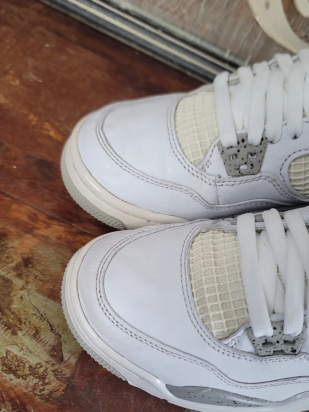 Nike Air Jordan 4 Retro 'White Oreo' Wmns 5.5 Good Condition, Fast Shipping.
